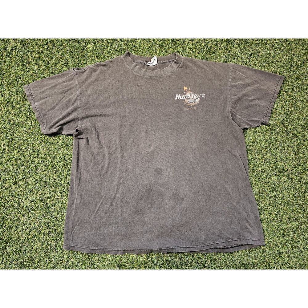 Vintage 1998 Hard Rock Cafe Kona Hawaii T-Shirt Size XL DISTRESSED Faded Fire - Picture 3 of 10